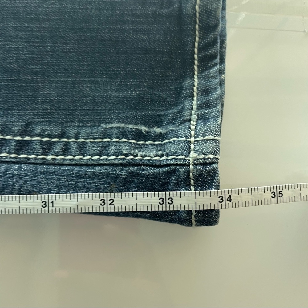 Grace in LA Women's Western Whiskering Embroidered fading Bootcut Jeans - Picture 7 of 10